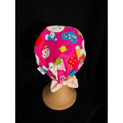 Calot médical bloc opératoire en coton – Motif Chaton (inspiré Hello Kitty) | Le Monde du Calot