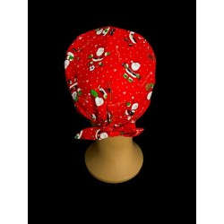 Calot bloc opératoire en coton – Motif Noël – Taille adulte unisexe | Le Monde du Calot