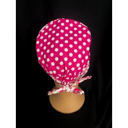 Calot médical bloc opératoire en coton – Motif Ruban Rose Cancer du sein | Le Monde du Calot