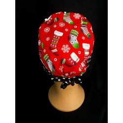 Calot médical bloc opératoire en coton – Motif Noël | Le Monde du Calot