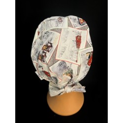 Coiffe de chirurgien en coton – Motif Noël | Le Monde du Calot