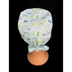 Calot médical couvrant en coton – Motif Lunettes | Le Monde du Calot