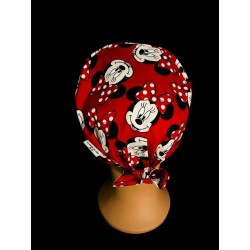 Calot médical court en coton – Motif Minnie | Le Monde du Calot