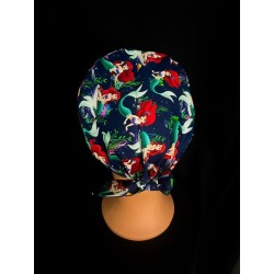 Charlotte médicale en tissu coton – Motif Arielle | Le Monde du Calot