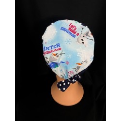 Calot bloc opératoire en coton – Motif Noël | Le Monde du Calot