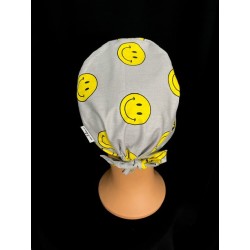 Coiffe de chirurgien en coton – Motif Smiley | Le Monde du Calot