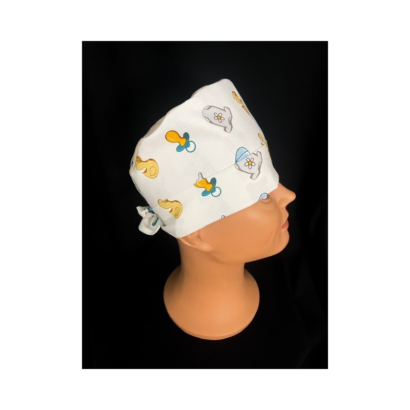 Calot chirurgical en coton – Taille adulte – Design puériculture