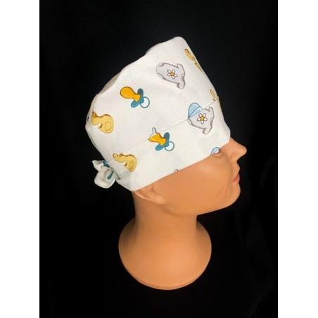 Calot chirurgical en coton – Taille adulte – Design puériculture