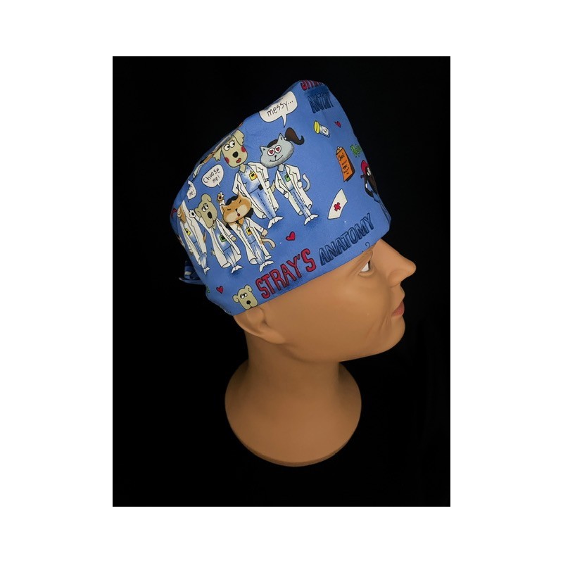 Calot médical bloc opératoire en coton – Motif Stray's Anatomie | Le Monde du Calot