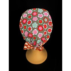 Calot médical bloc opératoire en coton – Motif Palmier | Le Monde du Calot