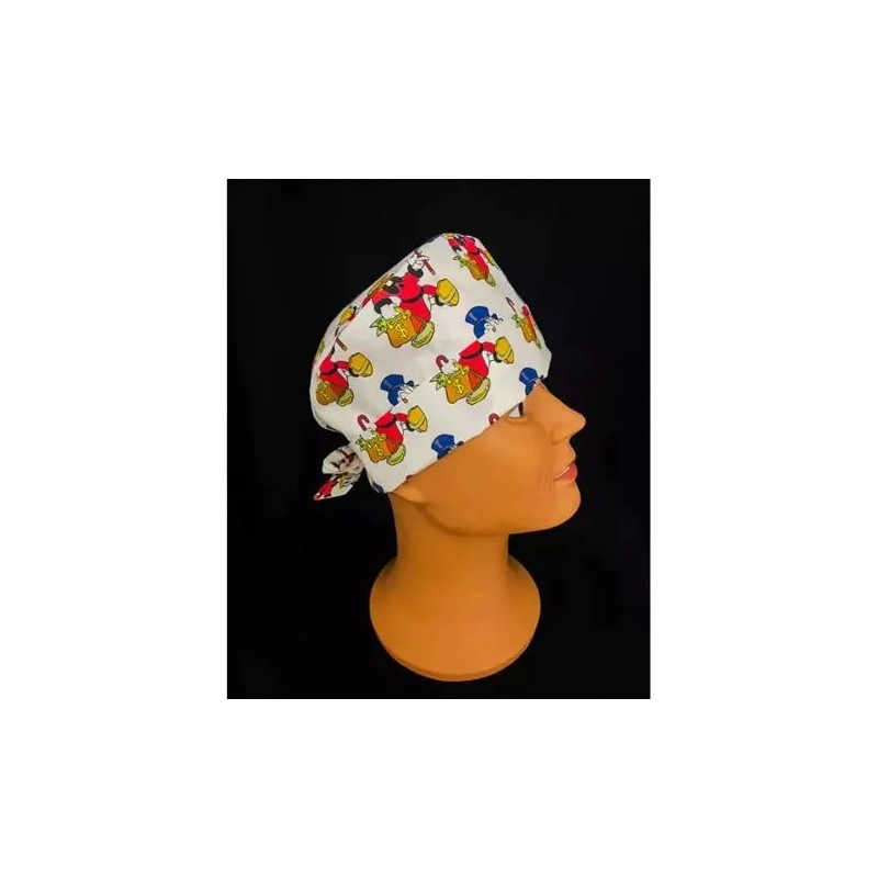 Calot médical bloc opératoire en tissu exclusif – Motif Balthazar | Le Monde du Calot