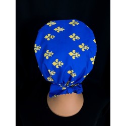 Calot médical bloc opératoire en tissu exclusif – Motif Royal | Le Monde du Calot